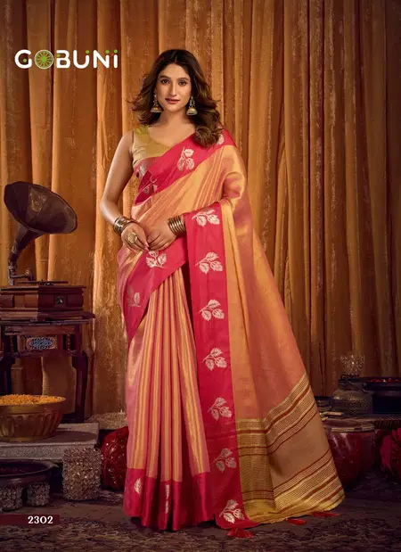 Sumathi By Gobuni Soft Tissue Saree Wholesale Suppliers In Mumbai